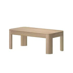 Table basse rectangulaire moderne Plank+Beam en bois massif 40, table basse pour salon