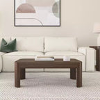 Table basse rectangulaire moderne Plank+Beam en bois massif 40, table basse pour salon