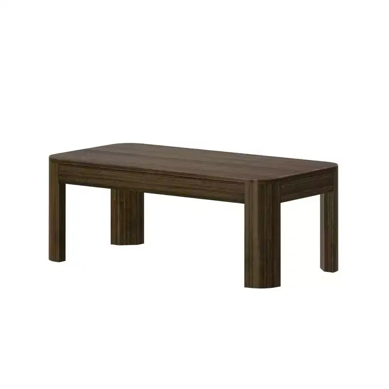 Table basse rectangulaire moderne Plank+Beam en bois massif 40, table basse pour salon