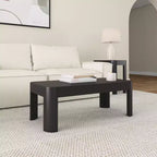Table basse rectangulaire moderne Plank+Beam en bois massif 40, table basse pour salon
