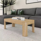 Table basse rectangulaire moderne Plank+Beam en bois massif 40, table basse pour salon