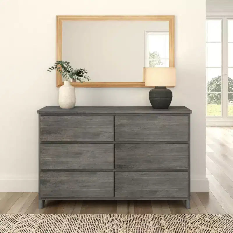 Commode de ferme 6 tiroirs en bois massif Plank+Beam