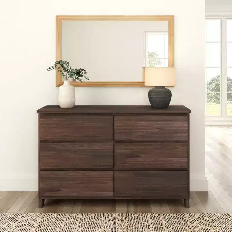 Commode de ferme 6 tiroirs en bois massif Plank+Beam