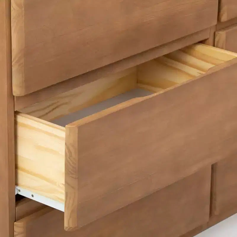 Commode de ferme 6 tiroirs en bois massif Plank+Beam