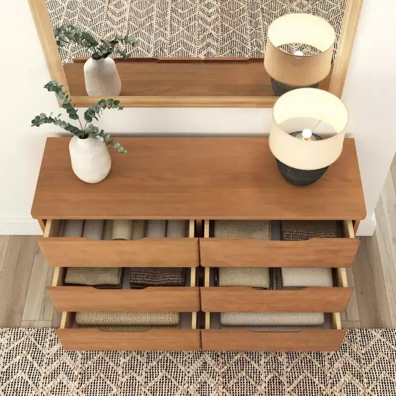 Commode de ferme 6 tiroirs en bois massif Plank+Beam