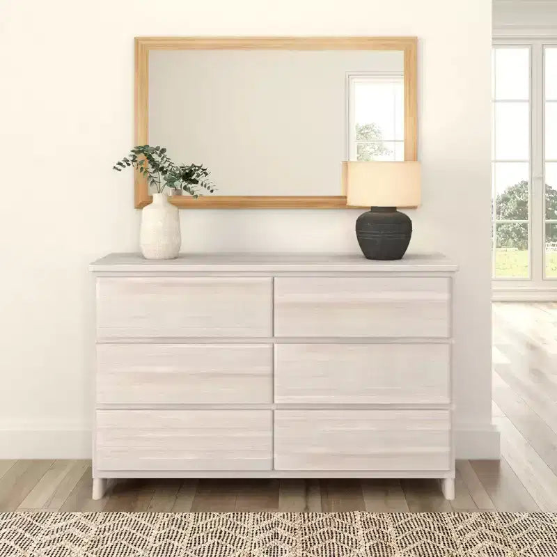 Commode de ferme 6 tiroirs en bois massif Plank+Beam