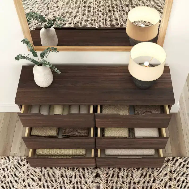 Commode de ferme 6 tiroirs en bois massif Plank+Beam