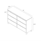 Commode de ferme 6 tiroirs en bois massif Plank+Beam