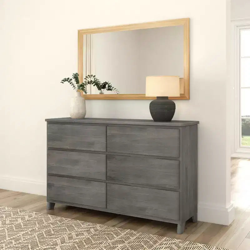 Commode de ferme 6 tiroirs en bois massif Plank+Beam