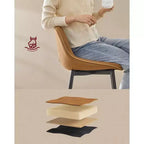 Lot de 2 tabourets de bar, tabourets de bar hauteur comptoir avec dossier, dossier ergonomique, cuir synthétique, pieds en métal