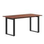 Table à manger ou de jeu Emma et Oliver 60x30 avec plateau en stratifié double face et piètement en acier robuste en forme de U