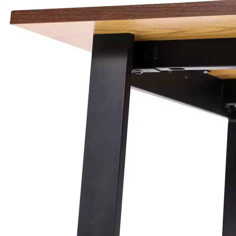 Table à manger ou de jeu Emma et Oliver 60x30 avec plateau en stratifié double face et piètement en acier robuste en forme de U