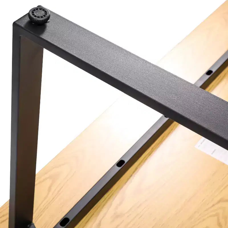 Table à manger ou de jeu Emma et Oliver 60x30 avec plateau en stratifié double face et piètement en acier robuste en forme de U