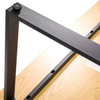 Table à manger ou de jeu Emma et Oliver 60x30 avec plateau en stratifié double face et piètement en acier robuste en forme de U