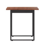 Table à manger ou de jeu Emma et Oliver 60x30 avec plateau en stratifié double face et piètement en acier robuste en forme de U