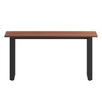 Table à manger ou de jeu Emma et Oliver 60x30 avec plateau en stratifié double face et piètement en acier robuste en forme de U