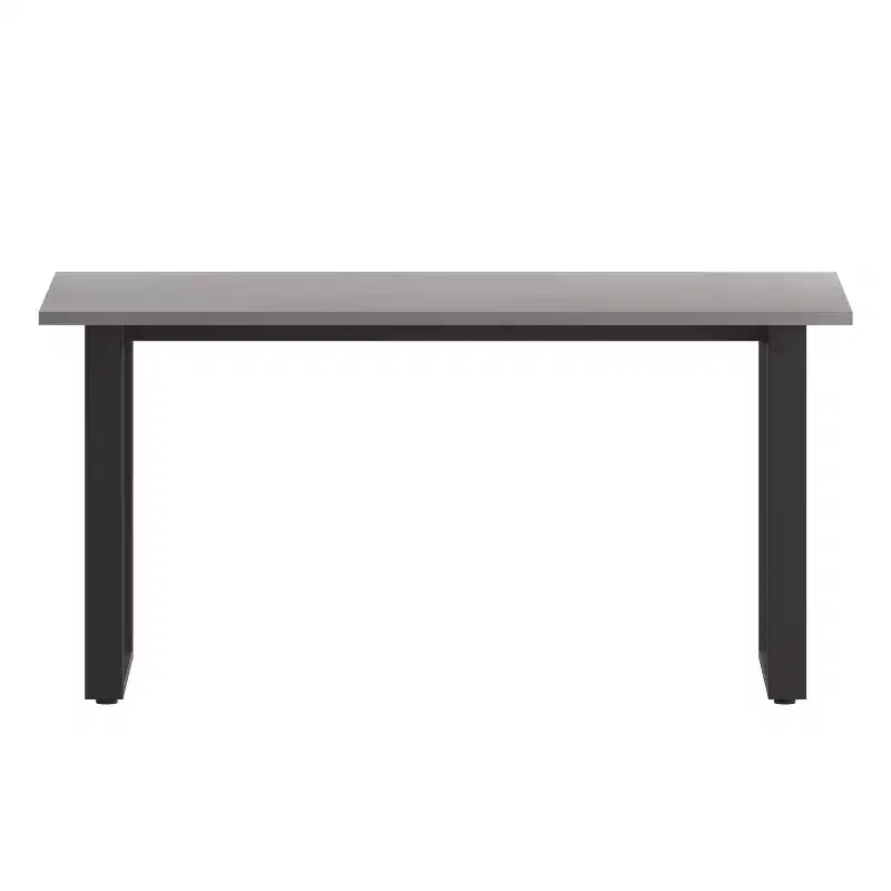 Table à manger ou de jeu Emma et Oliver 60x30 avec plateau en stratifié double face et piètement en acier robuste en forme de U