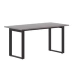 Table à manger ou de jeu Emma et Oliver 60x30 avec plateau en stratifié double face et piètement en acier robuste en forme de U