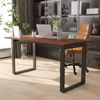 Emma and Oliver 60x30 Dining or Gaming Table with Double Sided Laminate Table Top and Heavy Duty U-Frame Steel Base