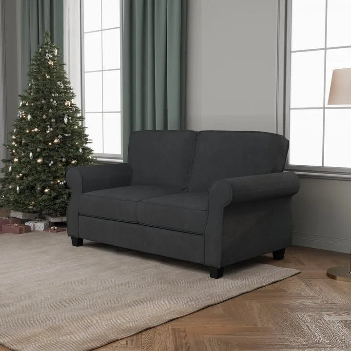Upholstered Sofa with Solid Wood Frame - 30.30 x 56.30 x 33.10