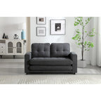 Plush Velvet Convertible 3-Fold Sofa Bed - 31.10 x 55.00 x 31.00