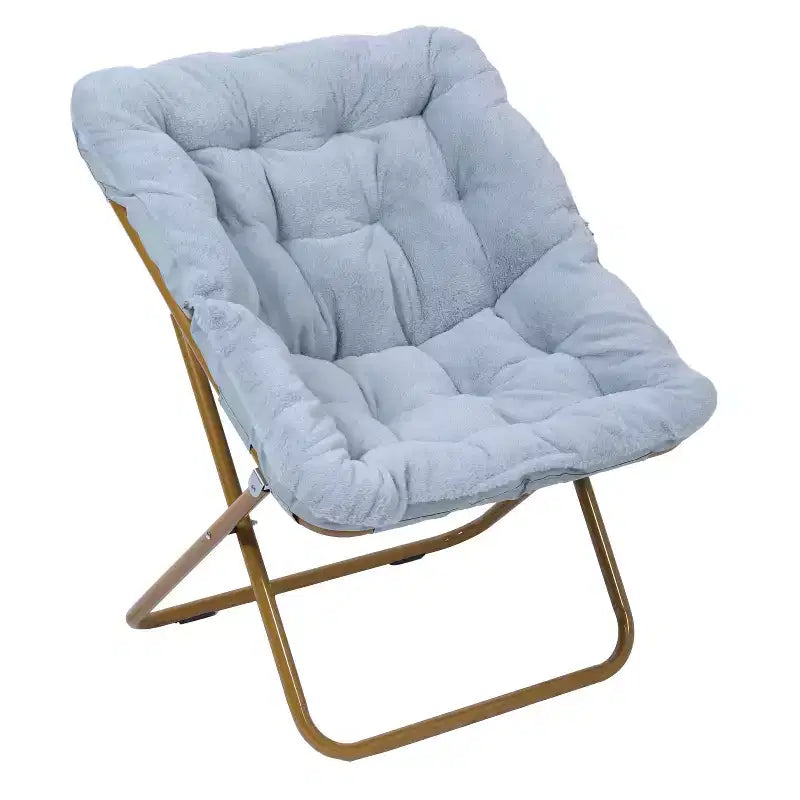 Fauteuil soucoupe pliant et repose-pieds rembourrés surdimensionnés portables Flash Furniture Archer pour dortoir ou chambre à coucher