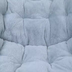 Fauteuil soucoupe pliant et repose-pieds rembourrés surdimensionnés portables Flash Furniture Archer pour dortoir ou chambre à coucher
