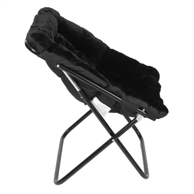 Fauteuil soucoupe pliant et repose-pieds rembourrés surdimensionnés portables Flash Furniture Archer pour dortoir ou chambre à coucher