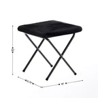 Fauteuil soucoupe pliant et repose-pieds rembourrés surdimensionnés portables Flash Furniture Archer pour dortoir ou chambre à coucher