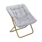 Fauteuil soucoupe pliant et repose-pieds rembourrés surdimensionnés portables Flash Furniture Archer pour dortoir ou chambre à coucher