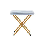 Fauteuil soucoupe pliant et repose-pieds rembourrés surdimensionnés portables Flash Furniture Archer pour dortoir ou chambre à coucher
