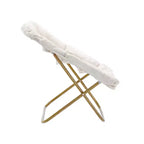 Fauteuil soucoupe pliant et repose-pieds rembourrés surdimensionnés portables Flash Furniture Archer pour dortoir ou chambre à coucher
