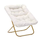 Fauteuil soucoupe pliant et repose-pieds rembourrés surdimensionnés portables Flash Furniture Archer pour dortoir ou chambre à coucher