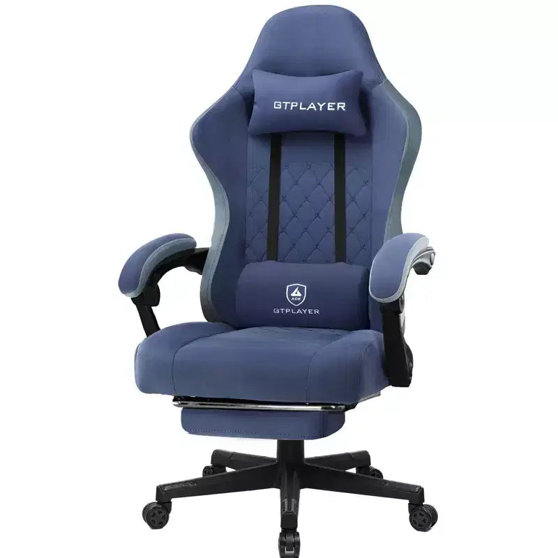 GTPLAYER Gaming Chair Fabric Office Chair with Linkage Armrests Ergonomic Computer Chair