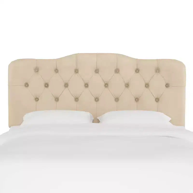 Tête de lit capitonnée en velours Skyline Furniture