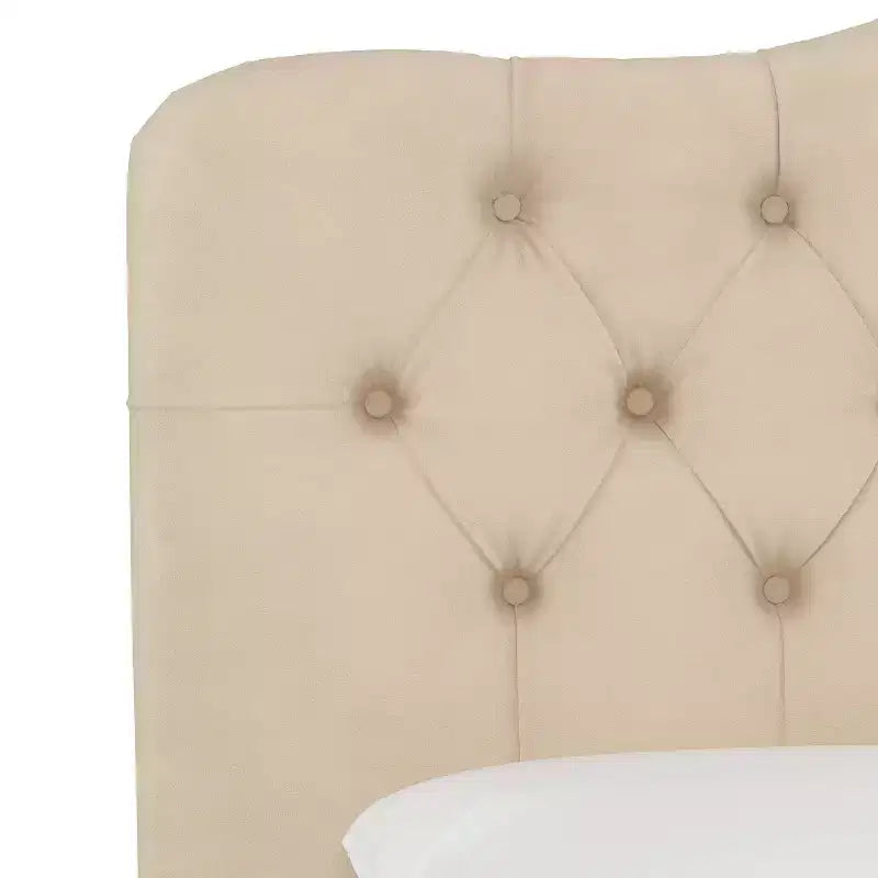 Tête de lit capitonnée en velours Skyline Furniture