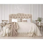 Tête de lit capitonnée en velours Skyline Furniture