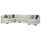 Signature Design by Ashley Huntsworth Dove Gray 5-Piece Sectional with Chaise - 155W x 99D x 38H