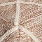 Jani Kirkwood Lake Pouf ottoman bleu 22 pouces - Repose-pieds fait main pour salon, chambre, chambre de bébé, chambre d'enfant