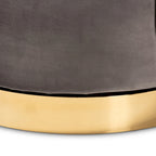 Saffi Glam and Luxe Upholstered Swivel Accent Chair