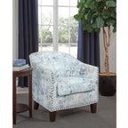 Fauteuil d'appoint Giles Grafton Home avec garniture cloutée