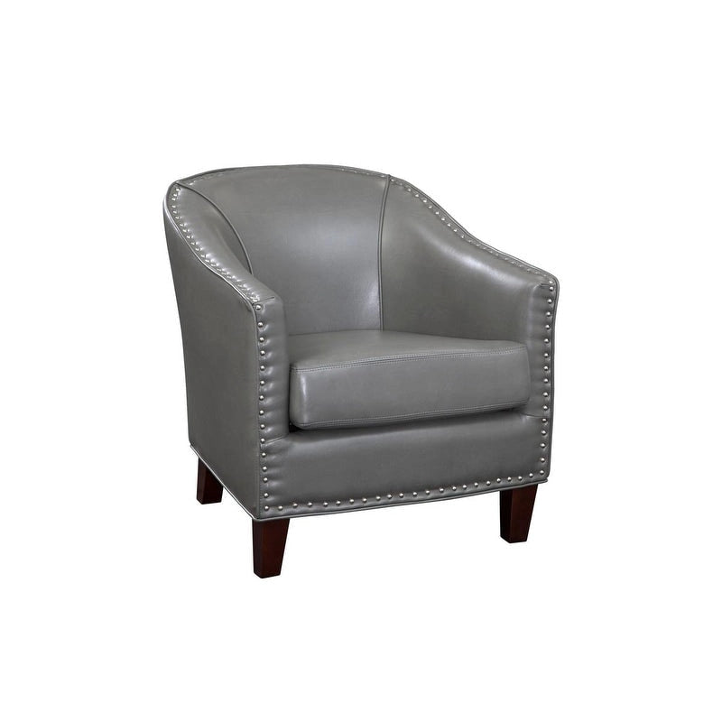 Fauteuil d'appoint Giles Grafton Home avec garniture cloutée