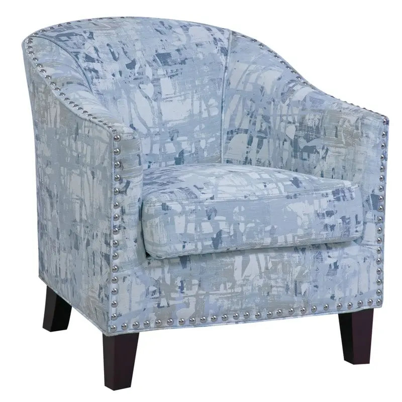 Fauteuil d'appoint Giles Grafton Home avec garniture cloutée