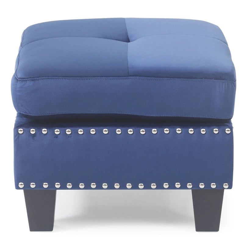 Copper Grove Meharrize Tufted Velvet Ottoman