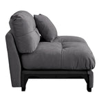 89 Modern Section Sofa with Arms Velvet Fabric Sofa For Living Room