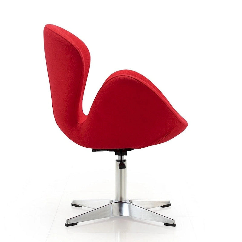 Manhattan Comfort Chaises pivotantes réglables en chrome (lot de 2)