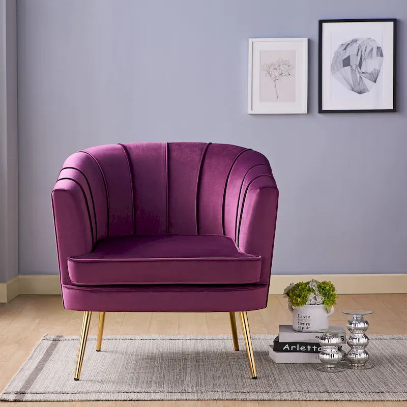 Fauteuil d'appoint contemporain en tissu Delicia par Furniture of America