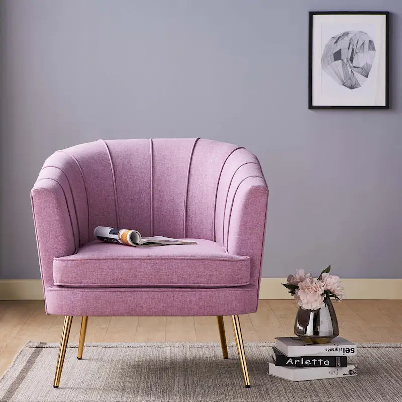 Fauteuil d'appoint contemporain en tissu Delicia par Furniture of America