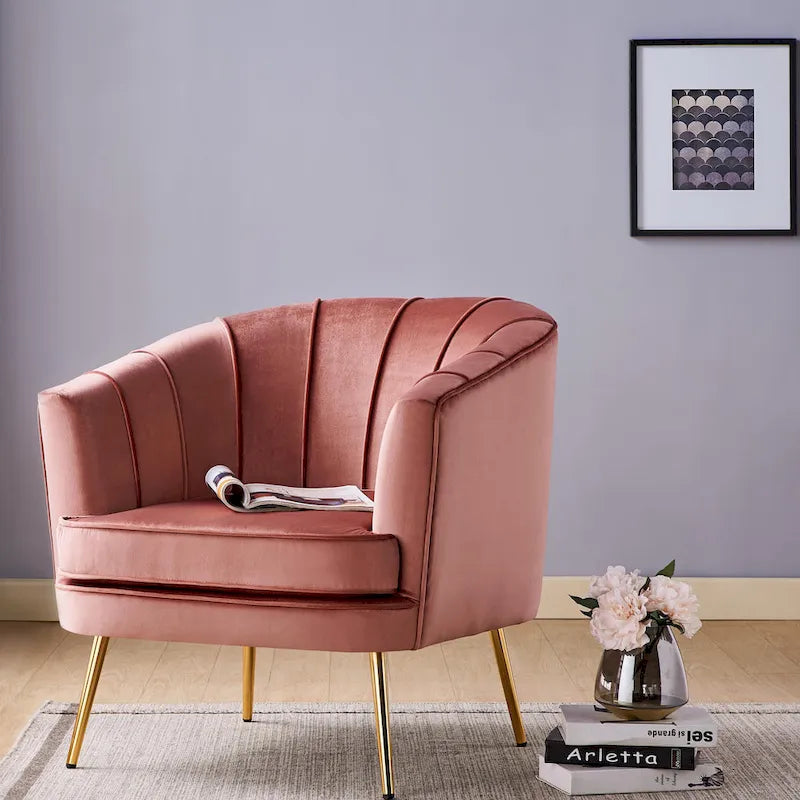 Fauteuil d'appoint contemporain en tissu Delicia par Furniture of America