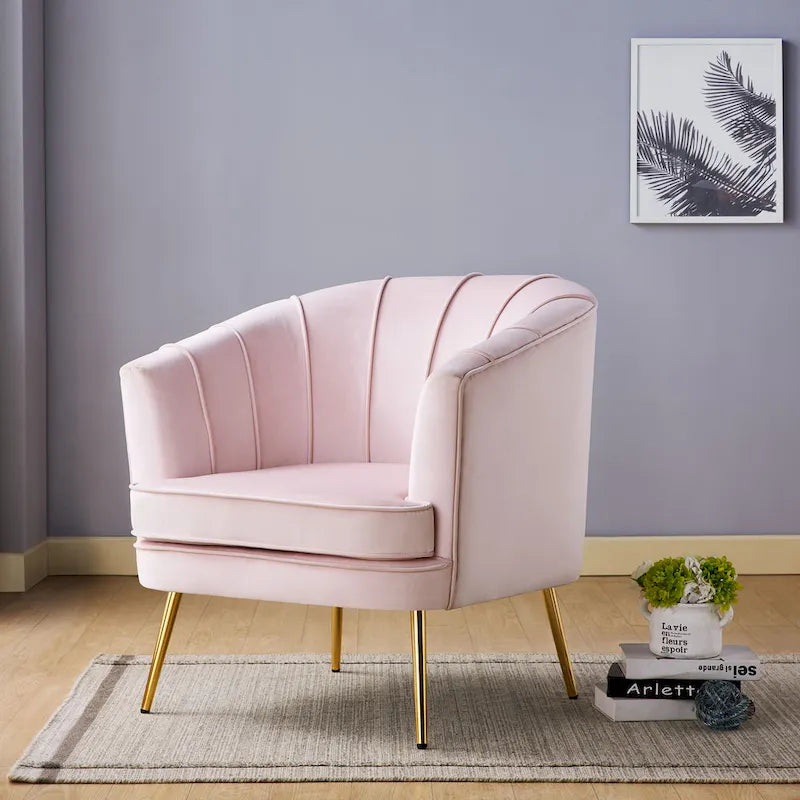 Fauteuil d'appoint contemporain en tissu Delicia par Furniture of America